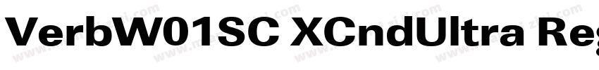 VerbW01SC XCndUltra Regular字体转换